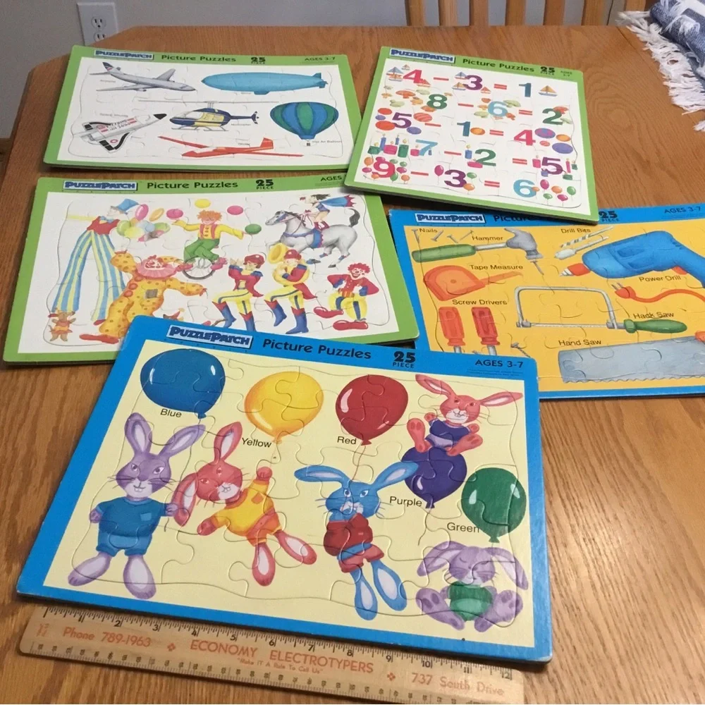 Picture Puzzles Kids Toy Set - Picture 1 of 7